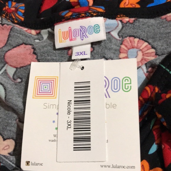 LulaRoe Nicole Dress size 3XL NWT - Picture 7 of 8